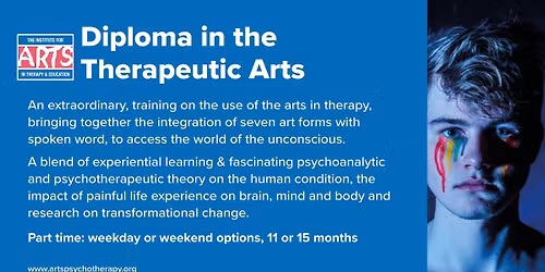 Diploma in the Therapeutic Arts: 2 yrs part time, weekend days