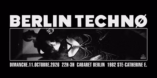 BERLIN TECHNO - Thanksgiving 2026