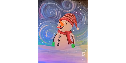 Swirly Snowman - Paint and Sip in New Braunfels | Classpop!\u2122