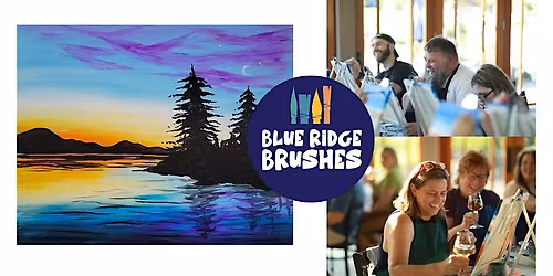Paint & Sip: "Lakeside Twilight" at the Blue Ridge Brushes Studio