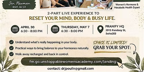 FOOD, MOOD & HORMONES: FIND CALM IN THE CHAOS