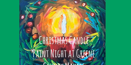 Christmas Candle Paint and sip