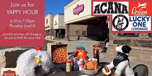June Yappy Hour with Skylar's Scholarships featuring Acana, Orijen, & Lucky One Lemonade
