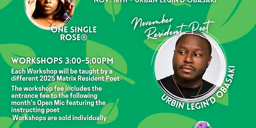 MPR Poetry Workshop featuring Urban Legin'd Obasaki