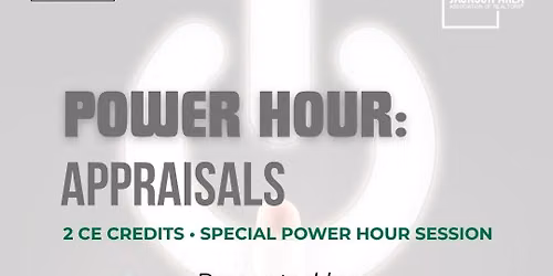 \u26a1 POWER HOUR: APPRAISALS \u26a1
