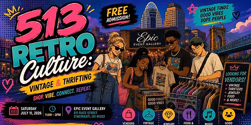 513 Retro Culture: Thrift & Vintage Pop-Up Shop
