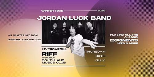 Jordan Luck Band \u2022 Riff, Invercargill \u2022 NZ Winter Tour