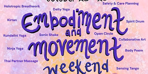 Embodiment & Movement Weekend