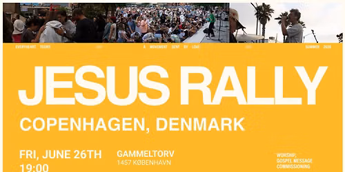 COPENHAGEN, DEN - JESUS RALLY