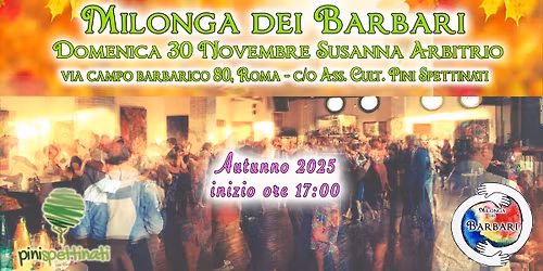 Milonga dei Barbari - Dj Susanna Arbitrio