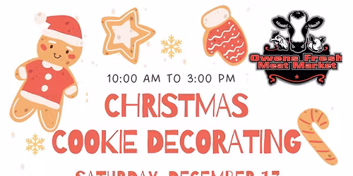 Christmas Cookie Decorating and Bison Cooking Class