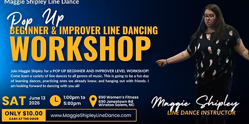 Beginner Improver Line Dance Workshop - POP UP