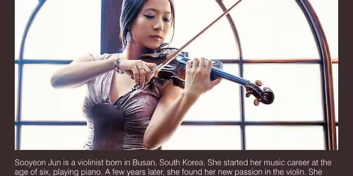 Sooyeon Jun Solo Violin Recital at State Theatre New Jersey