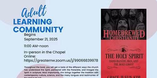 Book Study - \u201cThe Homebrewed Christianity Guide to the Holy Spirit: Hand-Raisers, Han, and the Holy