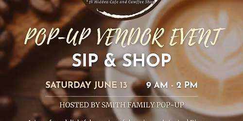 3V Pop-Up Vendor Event