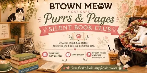 PURRS & PAGES Silent Book Club