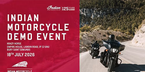Indian Motorcycle Bury St Edmunds Demo Event