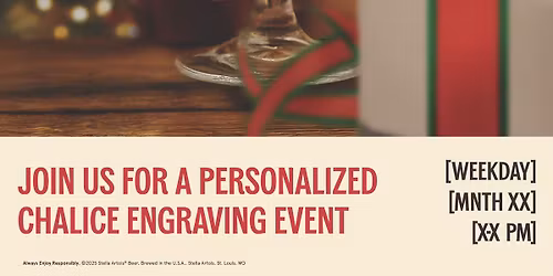 Stella Artois Custom Glass Engraving Event