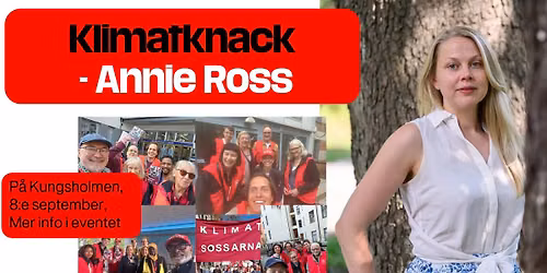 Klimatknack Kungsholmen med Annie Ross