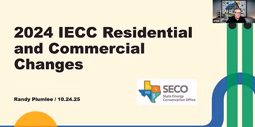 Texas Residential and Commercial Building Code Update for 2024 IECC