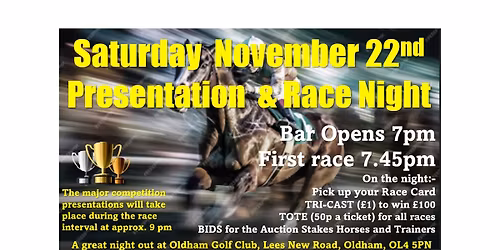 Presentation & Race Night