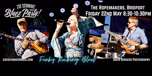 Zoe Schwarz Bluez Party. Ropemakers, Bridport