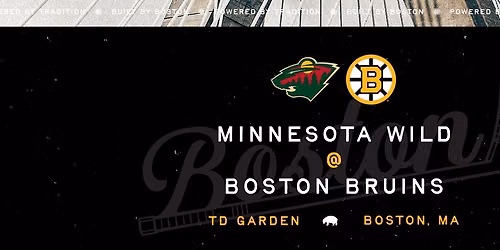 Boston Bruins at Minnesota Wild at Grand Casino Arena