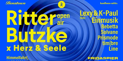 HERZ & SEELE x RITTER BUTZKE \u2013 OPEN AIR AUF FRIDAS PIER