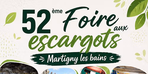 Foire aux escargots 2026 