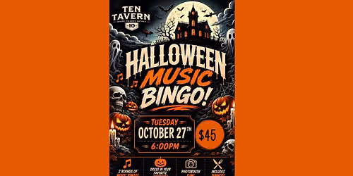 Halloween Music Bingo