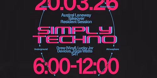 SIMPLY TECHNO LANEWAY TAKE OVER