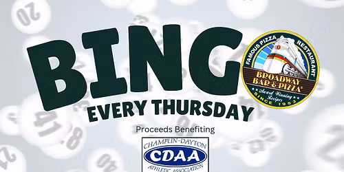 BINGO at Broadway PIzza Champlin