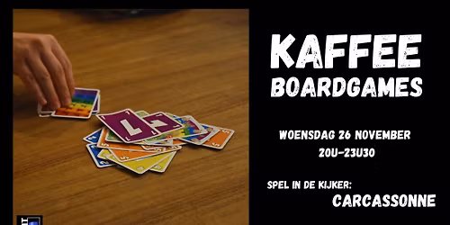 Kaffee boardgames - November + Volkskeuken Chilli sin Carne