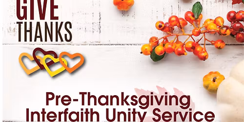 Pre-Thanksgiving Interfaith Service