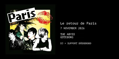 Paris 25-årsjubileum The Abyss Göteborg