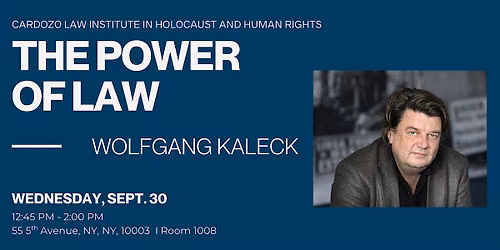 The Power of Law \u2013 Wolfgang Kaleck