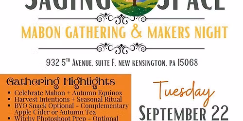 Mabon Gathering & Makers Night