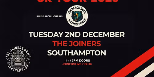 Keyside + The Black Bear Killing Spree at The Joiners, Southampton