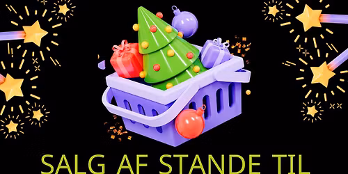 Salg af stande til byens hyggeligste indend\u00f8rs julemarked og livekoncerter