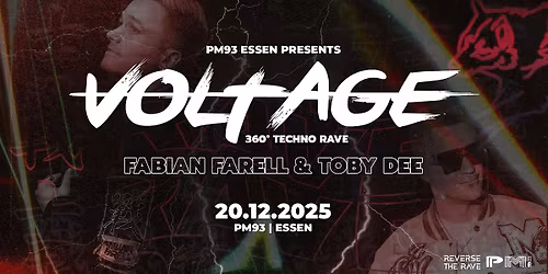 VOLTAGE ROOM x REVERSE THE RAVE | 360 GRAD TECHNO RAVE | PM93 ESSEN
