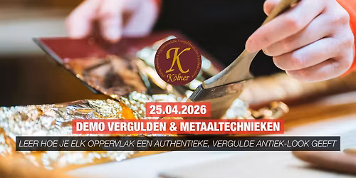 Demo: K\u00f6lner - Vergulden & Metaaltechnieken