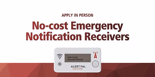 Apply In Person for ALERT FM Receiver