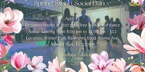 Spring Swing Social Dance 