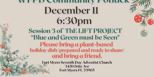 Citywide plant-based potluck dinner!