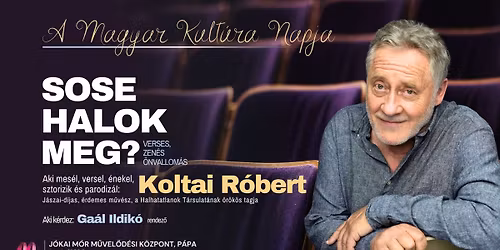 KOLTAI R\u00d3BERT: SOSE HALOK MEG? - Verses, zen\u00e9s \u00f6nvallom\u00e1s \/ P\u00c1PA