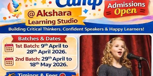 Summer Skills Camp at Akshara Learning Studio 