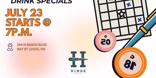 Bingo Night at Hinge Cocktail Lounge