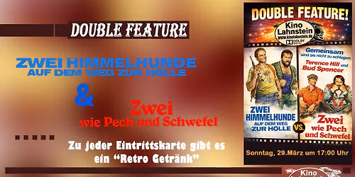 >>> DOUBLE FEATURE <<< ZWEI HIMMELHUNDE AUF DEM WEG ZUR H\u00d6LLE + ZWEI WIE PECH UND SCHWEFEL