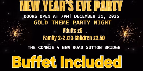 Golden New Years Eve Party