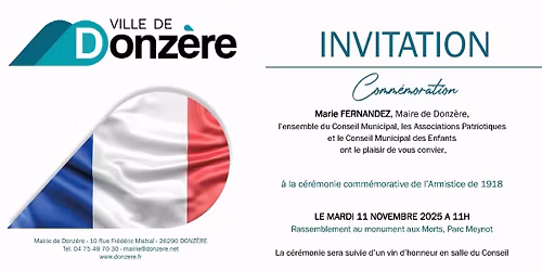 C\u00e9r\u00e9monie de comm\u00e9moration du 11 novembre 1918